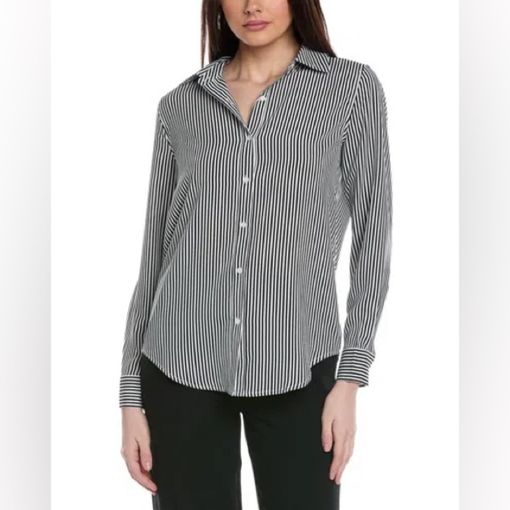 Tahari striped button-down shirt